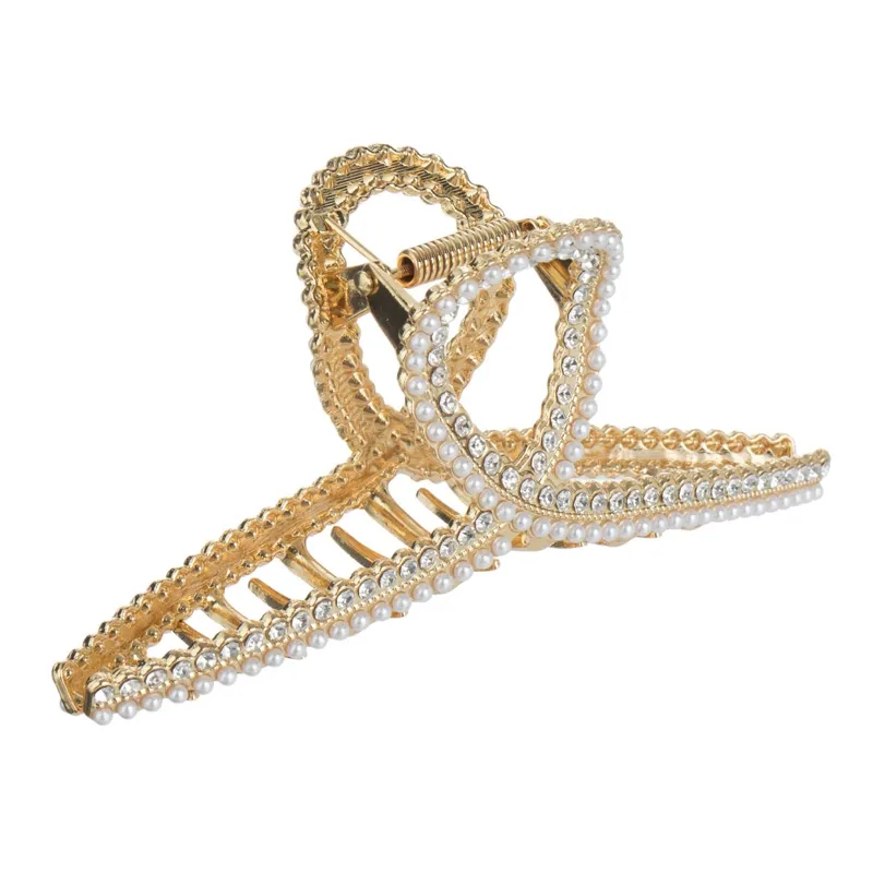 Clapet de mână aurie cu strass pentru femei – Accesoriu elegant