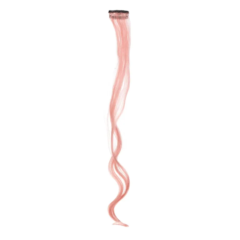 Clama de Păr Blond Roz Ondulat pentru Copii - Accesoriu Elegant