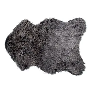 Covoraș Decorativ Shaggy Animal Negru Gri 60x90cm