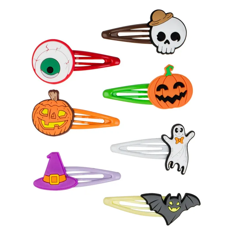 Set Clame Păr Halloween Multicolor 7 Bucăți pentru Coafură
