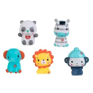 Set de 5 marionete de deget cu animale de ferma, multicolore, din plastic