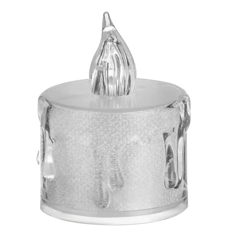 Lumanare Decorativă LED cu Efect Frosty și Lumină Caldă