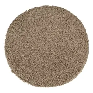 Pernă decorativă rotundă pentru scaun, Taupe, Ø34 cm, cu buclă și bază antiderapantă