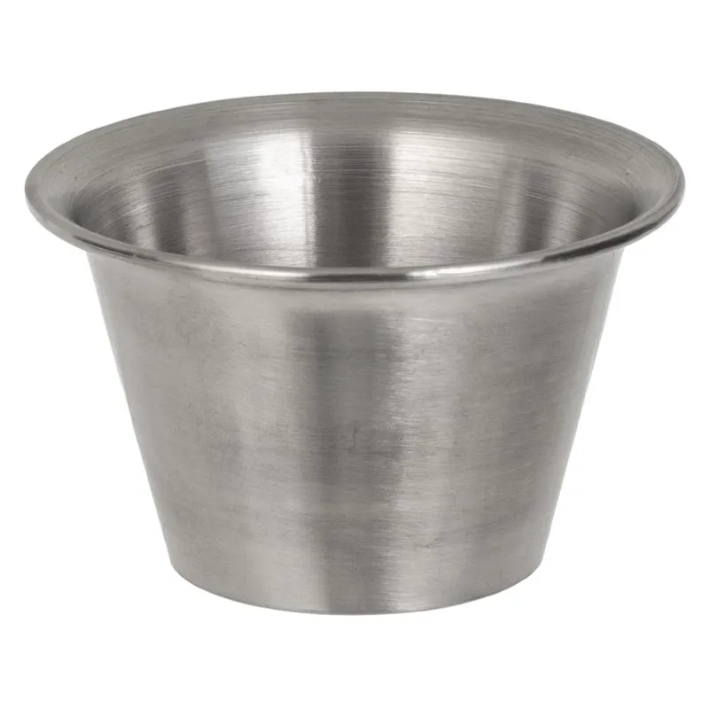 Recipient Rotund din Inox Argintiu pentru Sos 75ml