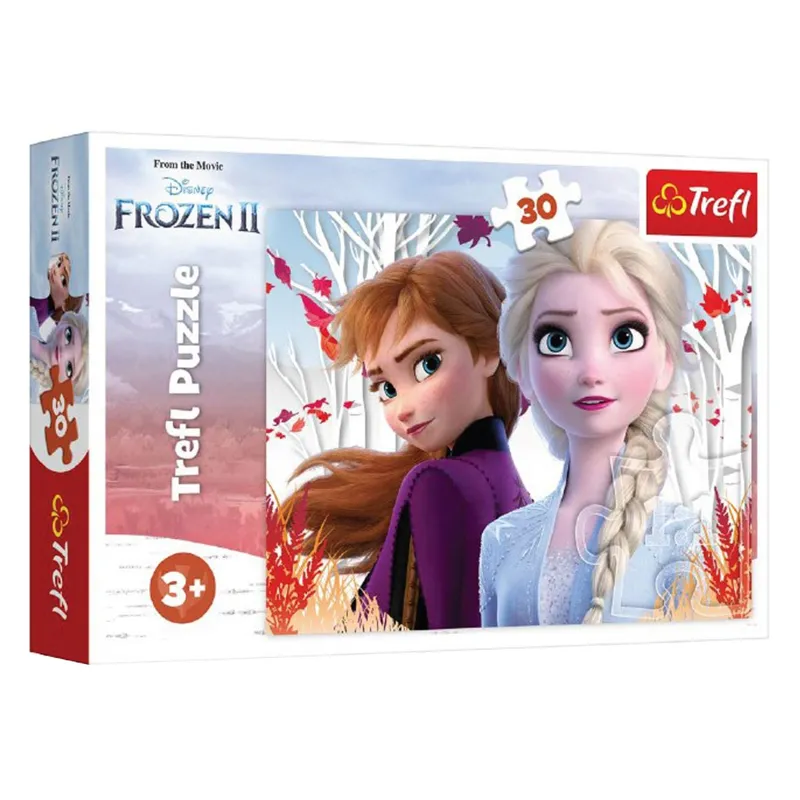 Puzzle pentru copii, 30 de piese, Frozen 2, Multicolor