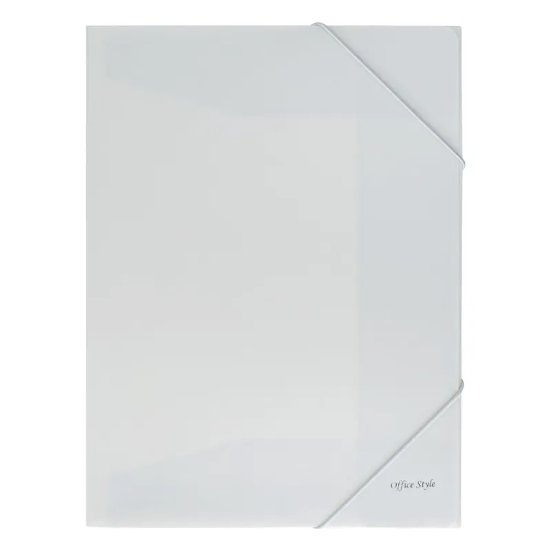 Mapa din Plastic Soft Touch Gri cu Elastic 25.5x34cm