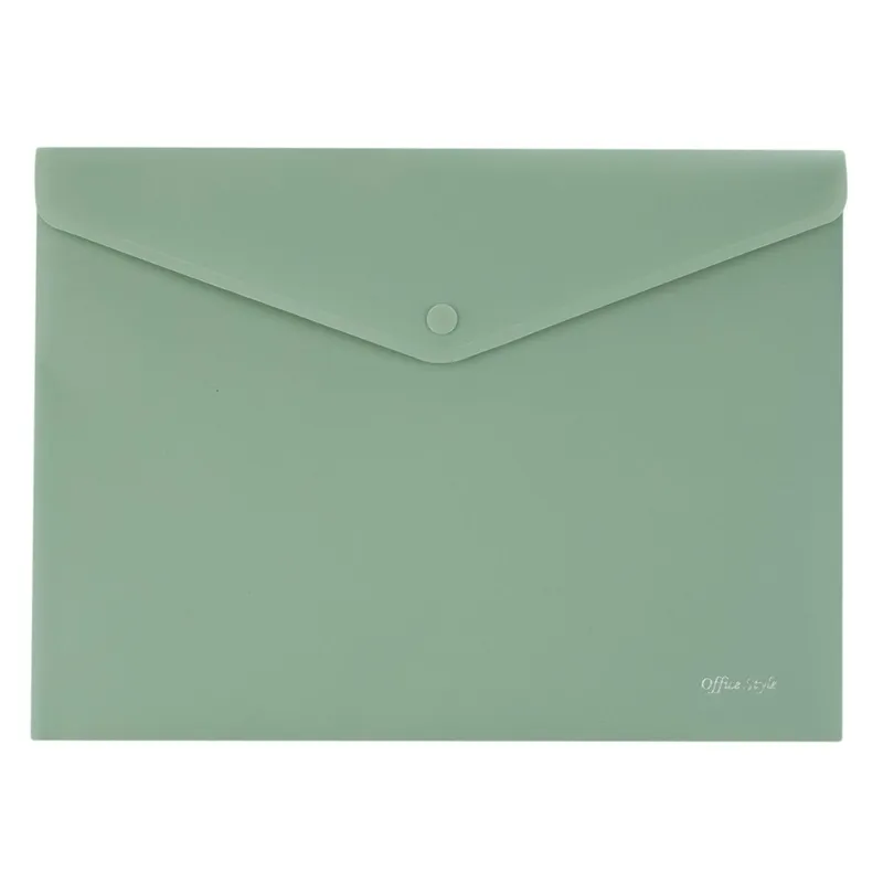 Mapă A4 cu Capsă, Soft Touch Mat, Kaki