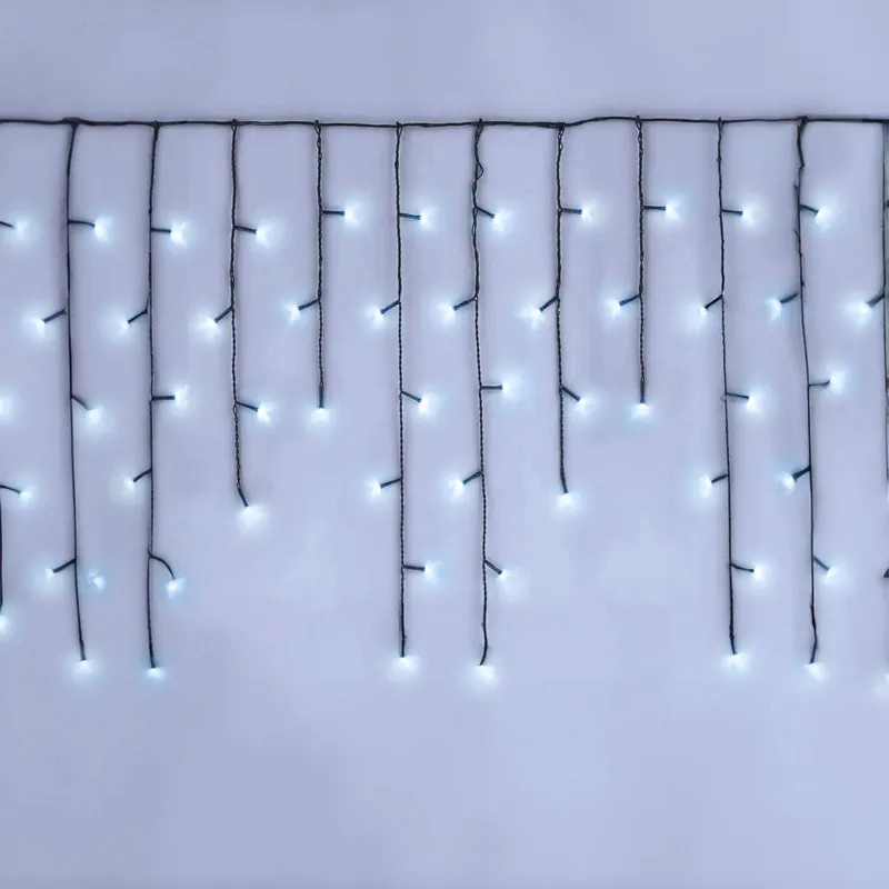 Lumini LED pentru perdea interioară și exterioară, alb rece