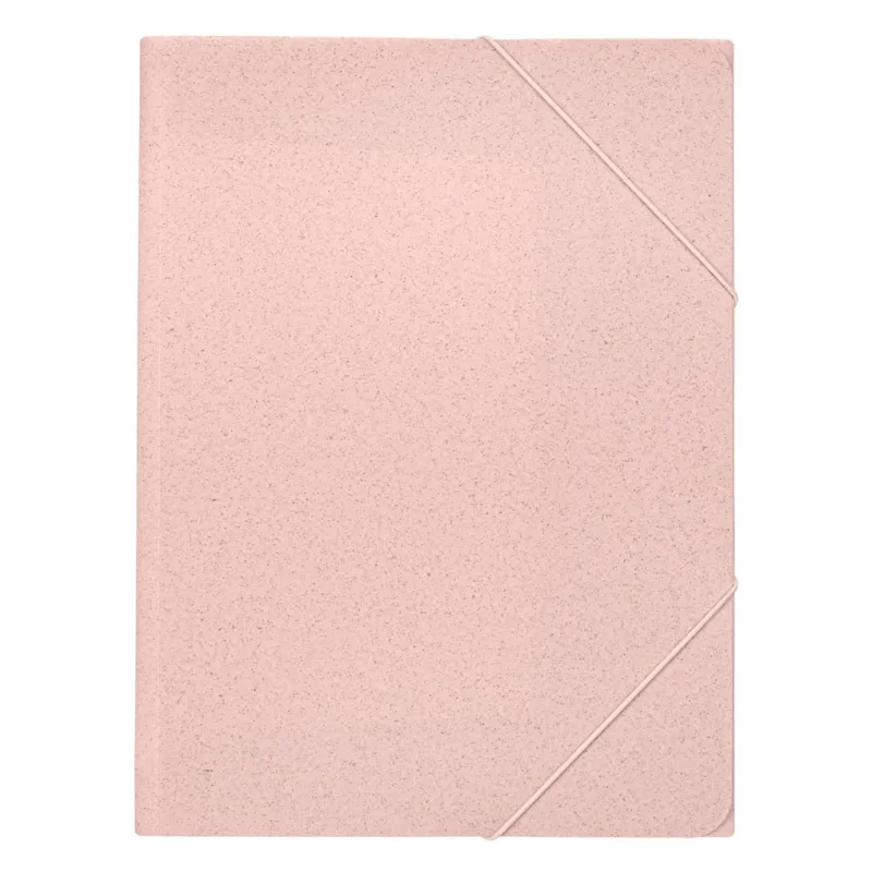 Mapă cu elastic, Roz cu model stropi, 23.5x32cm