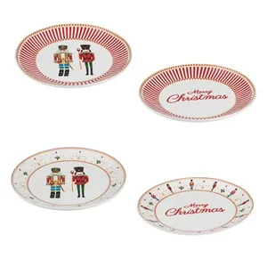 Set Farfurii de Craciun din Portelan cu Model Soldați – poza 4