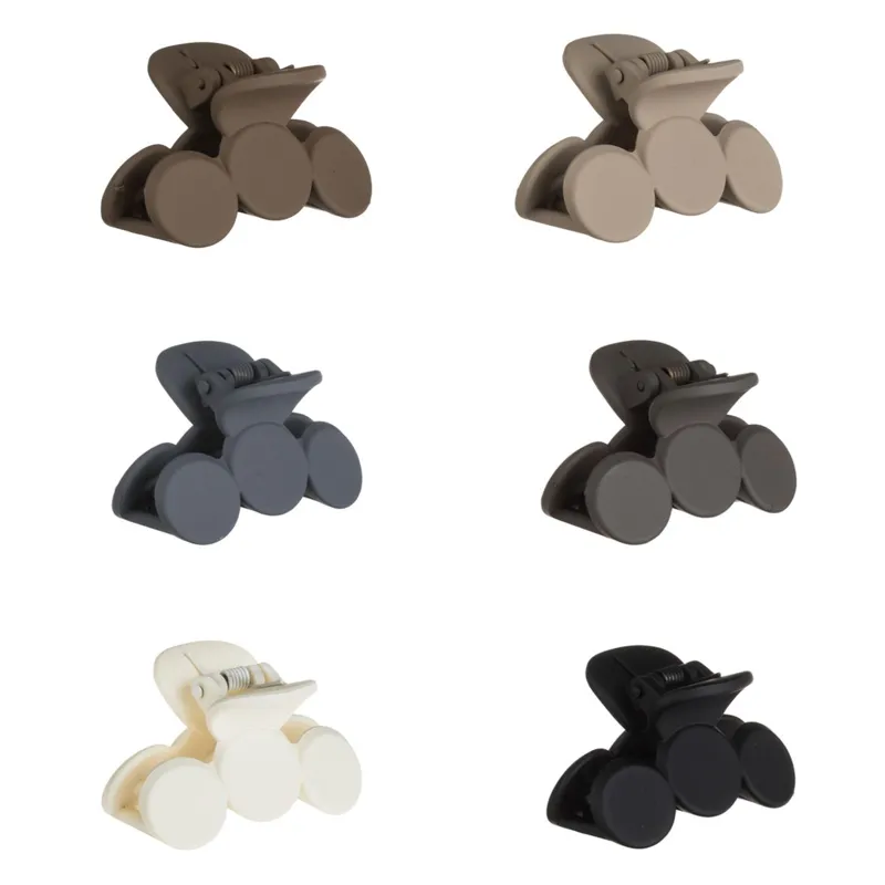 Set Clame de Păr Mate cu Cercuri, 6 buc, 5 cm