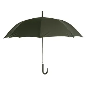 Umbrela de ploaie cu deschidere automata, Kaki, Maner rubber, 89cm – poza 3
