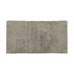 Covoras decorativ bej, 110x60 cm, textura moale catifelata