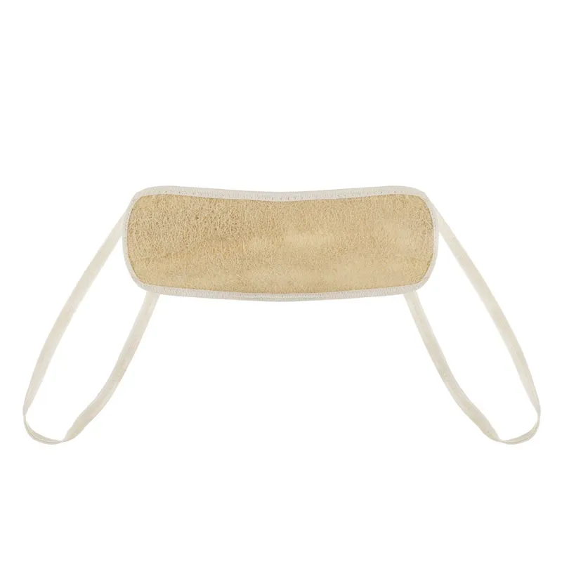Burete de baie cu lufa pentru spate, 30x10 cm, natural