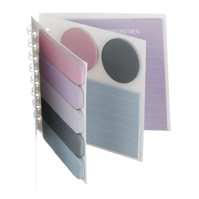 Set Notite Adezive in Carnetel cu Spirala, 8x8 cm, 180 de File