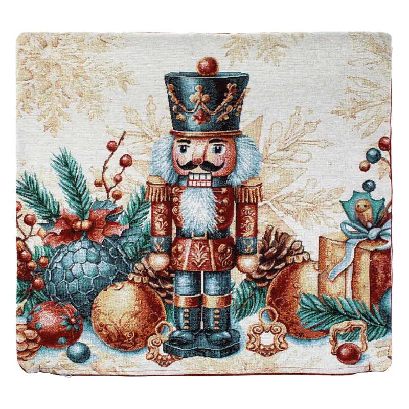 Față de Pernă Decorativă Crăciun Spărgătorul de Nuci Lurex