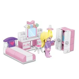 Set de Blocuri de Construcție Dormitor cu Figurine (111 de piese)