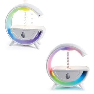 Lampă LED cu umidificator anti-gravitație, boxă și alimentare USB