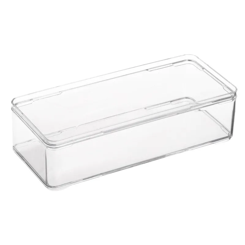 Cutie de Organizare Transparentă din Plastic Stivuibilă