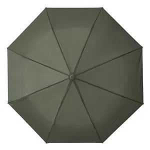 Umbrelă de ploaie pliabilă automată, culoare kaki, 31 cm