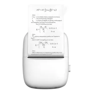 Imprimanta termica portabila cu design pisica, Alba, 8x3.5x11cm, Cablu USB & Hartie termica – poza 6