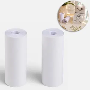 Rezerve hârtie rolă albă pentru imprimante mini 5m x 5,5cm
