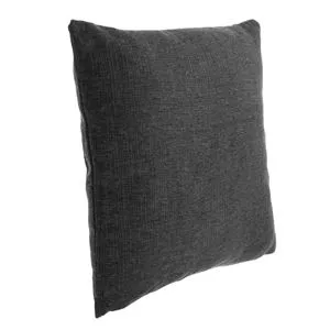 Pernă decorativă din chenille, antracit, 50x50 cm, două fețe, cu fermoar