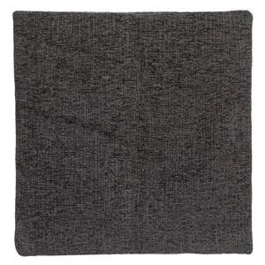 Fată de pernă decorativă chenille, antracit, 40x40 cm, cu fermoar