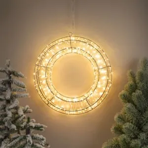 Coronită LED Metalică cu 400 de Becuri - Decorare Festivă