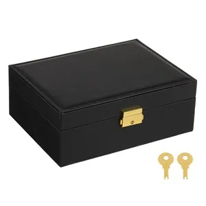 Cutie Organizator Bijuterii cu 2 Nivele și Lacăt, 23x17x9cm – poza 3