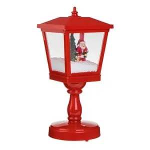 Decoratiune Felinar Mos Craciun cu Lumina si Muzica
