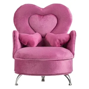 Cutie organizator bijuterii fucsia cu oglindă, design vintage – poza 6