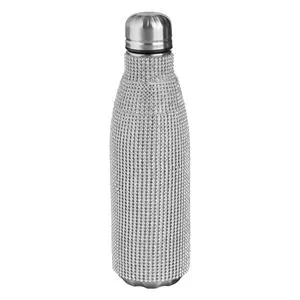 Sticlă Izotermă din Oțel Inoxidabil cu Strass Argintiu 500ml