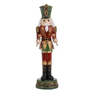Soldat Tobosar Vintage Decoratiune de Craciun în Poliresină
