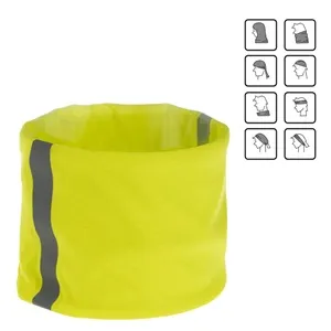 Fular Circular Galben cu Bandă Reflectorizantă 24x48cm – poza 3