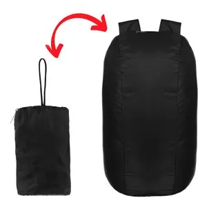 Rucsac pliabil compact 10L negru pentru călătorii