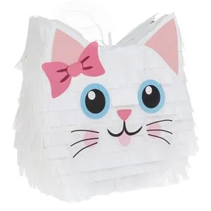 Set creativ Pinata Pisica DIY, 1 buc, Alb