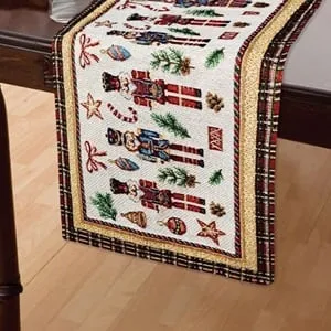Napron Decorativ de Crăciun cu Soldat de Alama