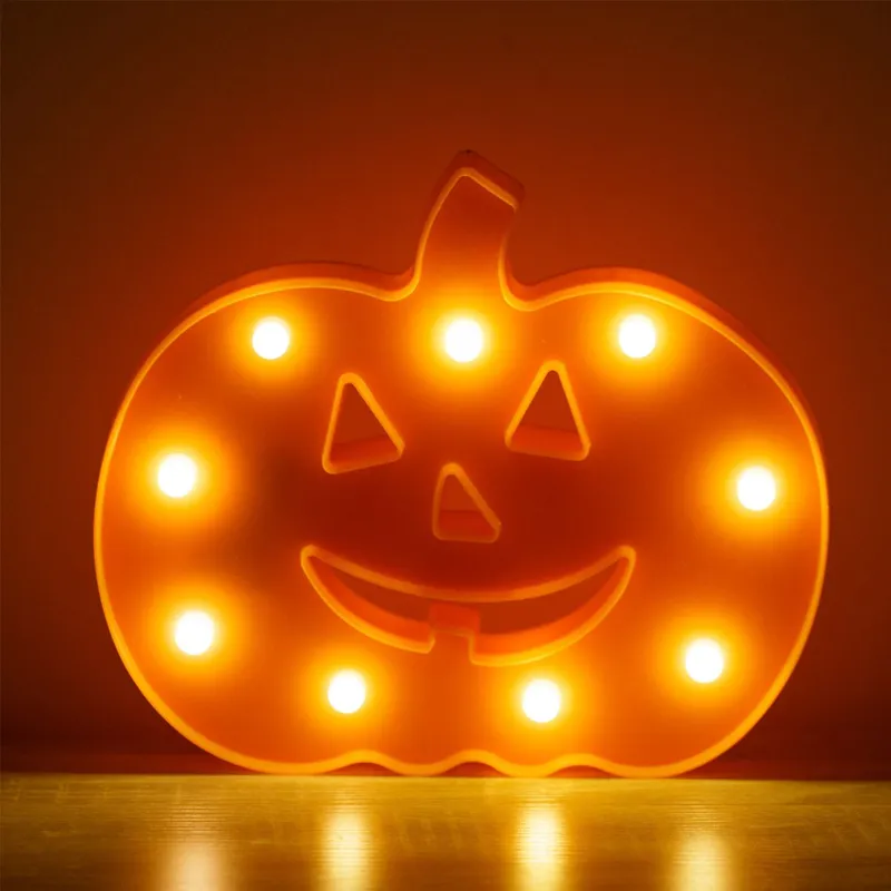 Dovleac Decorativ cu LED, Portocaliu, Halloween, 24.5x3x21 cm