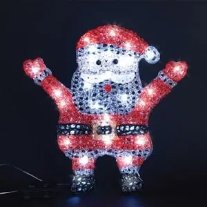 Decorațiune de Crăciun LED Santa Claus cu 30 de Becuri
