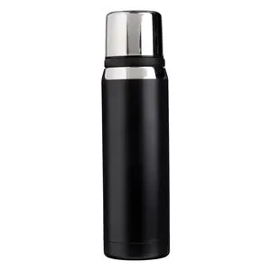 Sticla Izoterma din Otel Inoxidabil cu Siret, 700ml, Negru