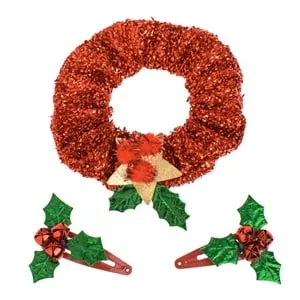 Ghirlandă de Crăciun cu vas și clopotei roșii pentru decorațiuni festive