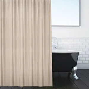 Perdea de Dus Textil Bej cu Model Reliefat 200x180cm