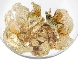 Ornament Brad de Crăciun Glob Transparent cu Frunze Aurii – poza 3