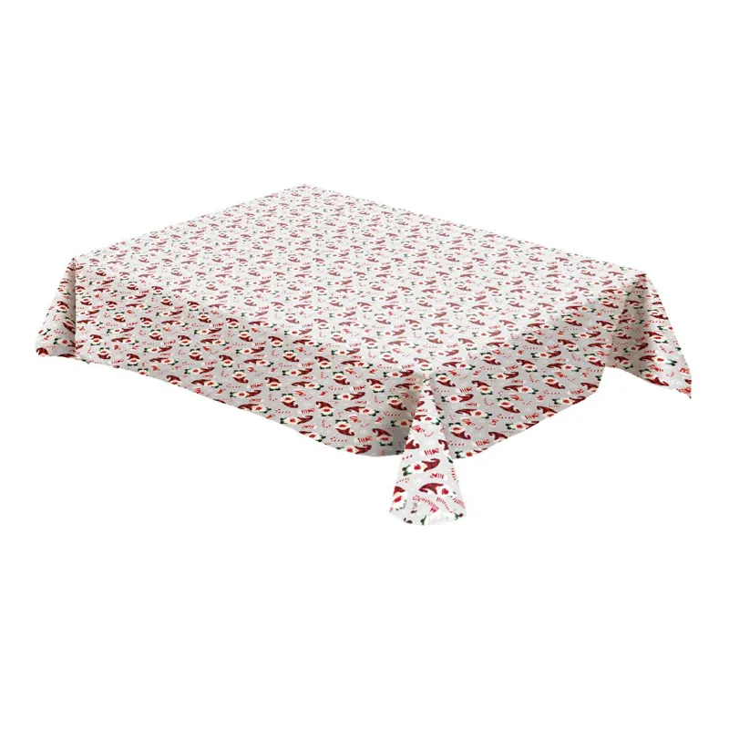 Față de masă decorativă Gnome de Crăciun gri 180x140cm