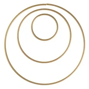Set Inele Decorative Metalice Aurii pentru Decorațiuni de Crăciun