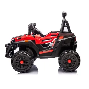 Masinuta electrica de teren off-road, 12V, cu telecomanda, 3 faruri, rosie – poza 3