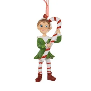 Ornament Brad de Craciun Spiridus cu Hainute Colorate