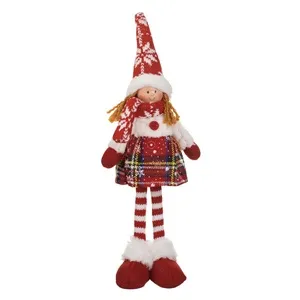 Figurina Decorativa de Crăciun Ingeras cu Rochie Roșie