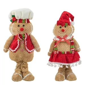 Figurina Decorativă Om de Turta Dulce Cofetar Crăciun 38cm